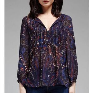 JOIE VANDREA SHEET BLOUSE - PAISLEY PRINT